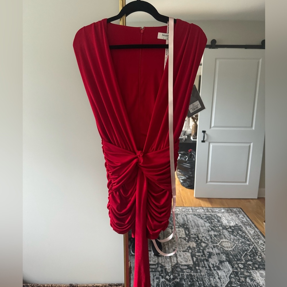 HOUSE OF CB RED MINI DRESS